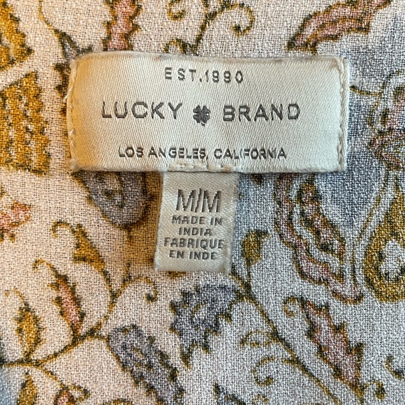 LUCKY BRAND BOHO PEASANT TOP - Picture 6 of 6